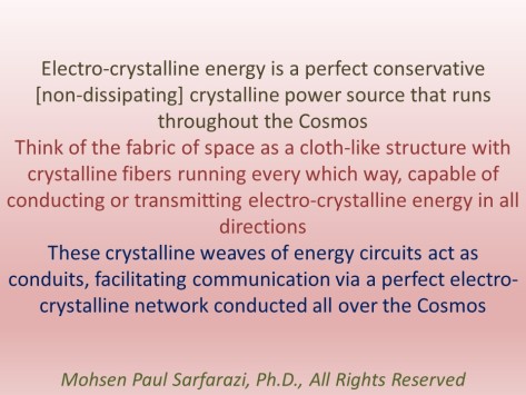 Electro-crystalline cosmos
