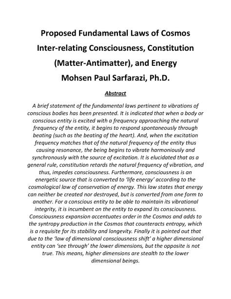 Proposed Fundamental Laws of Cosmos Inter-relating Consciousness, Constitution and Energy-page-001